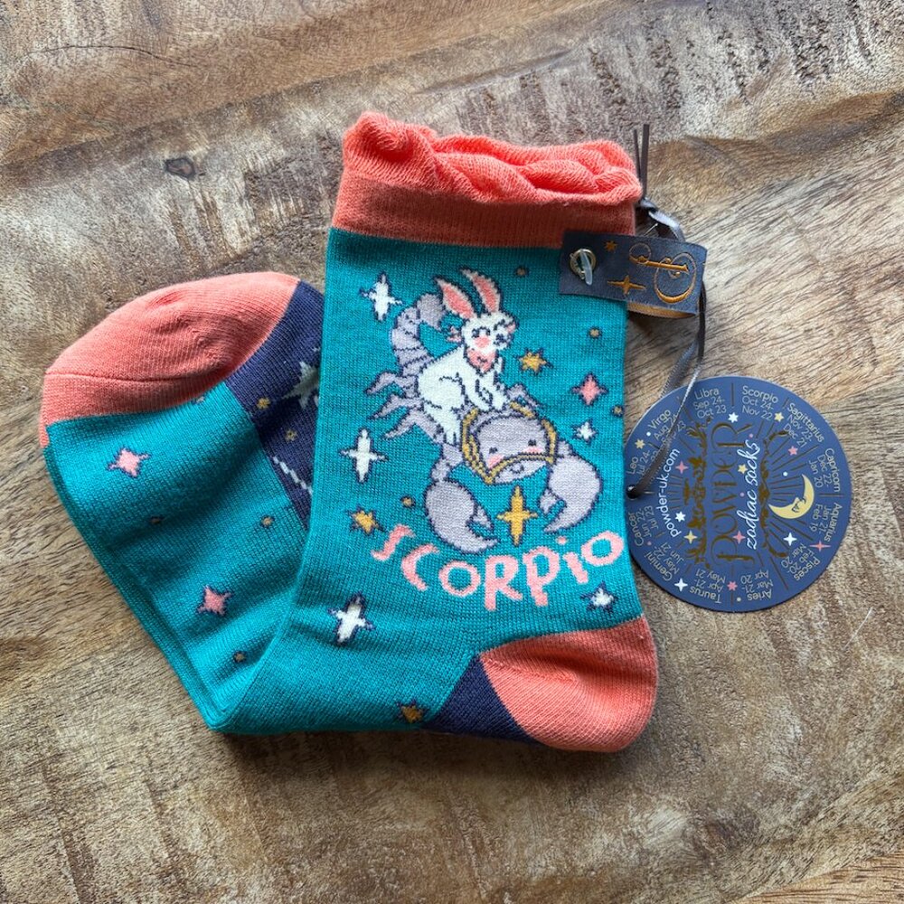Scorpio Horoscope (Oct 24-Nov 22) Womens Socks SIZE S/M